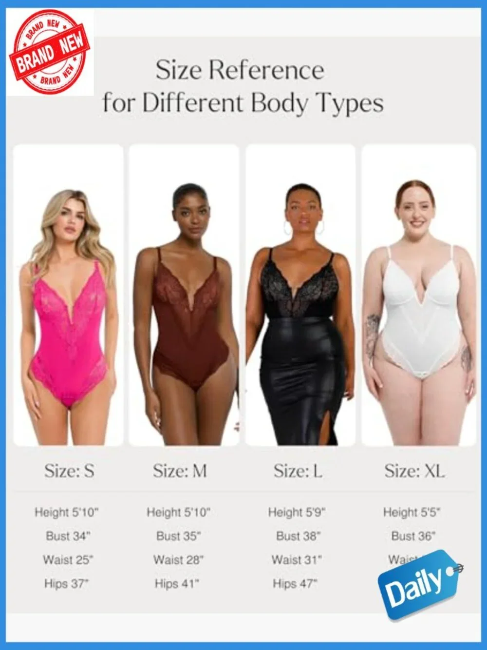 Lace Corset Bodysuit Shapewear Tummy Control V Neck Sleeveless Body Shaper